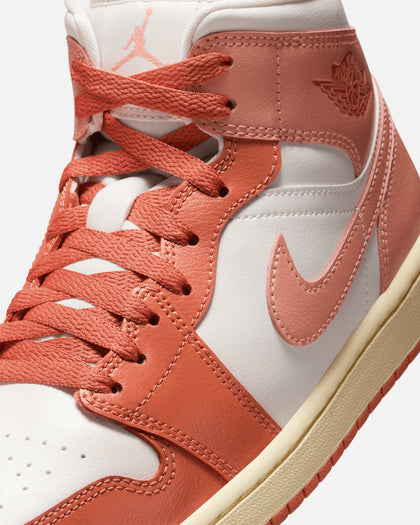 Jordan Women's Air Jordan 1 Mid Sail/Lt Madder Root