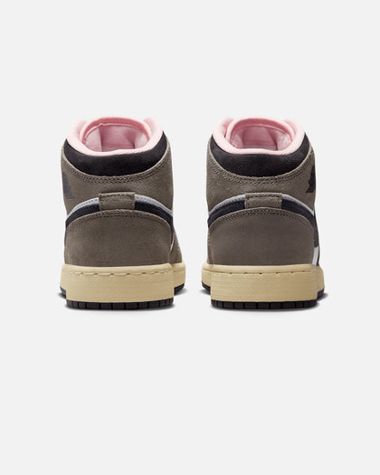 Jordan Kids' Air Jordan 1 Mid SE (GS) White/Grey