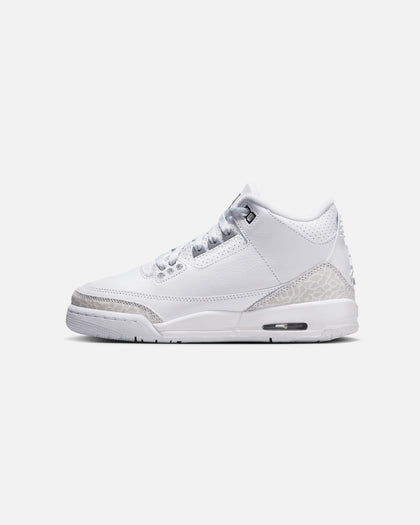 Jordan Kids' Air Jordan 3 Retro "Pure Money" (GS) White/Silver