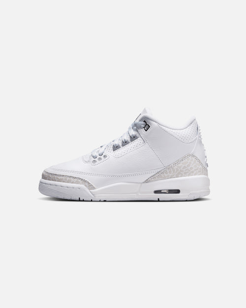 Jordan Kids' Air Jordan 3 Retro "Pure Money" (GS) White/Silver