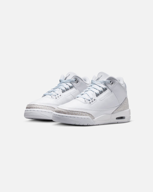 Jordan Kids' Air Jordan 3 Retro "Pure Money" (GS) White/Silver
