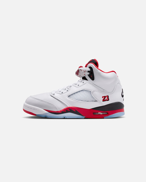 Nike Kids' Air Jordan 5 Retro OG "Fire Red" (GS) White/Fire Red