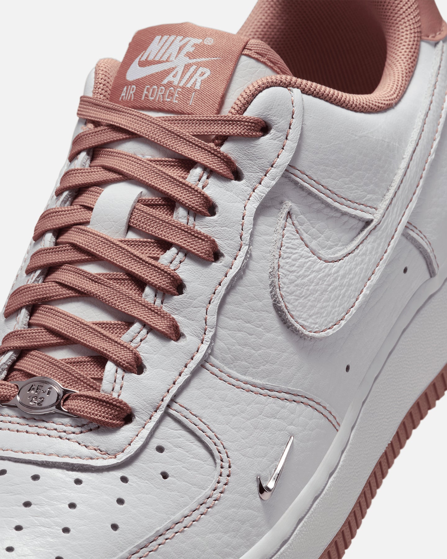 nike air force 1 white rose gold