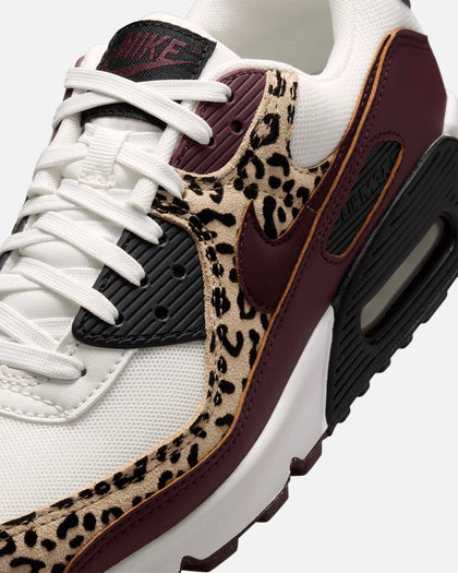 Nike Women's Air Max 90 Sail/Burgundy Crush/Black