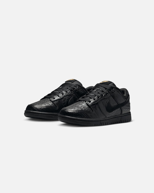 Nike Women's Dunk Low "Croc Skin" Black/Black