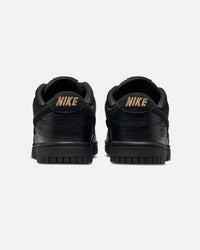 Nike Women's Dunk Low "Croc Skin" Black/Black