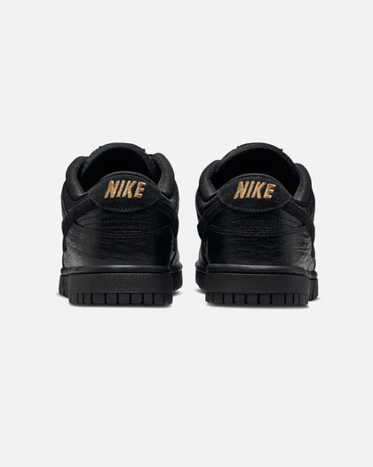 Nike Women's Dunk Low "Croc Skin" Black/Black