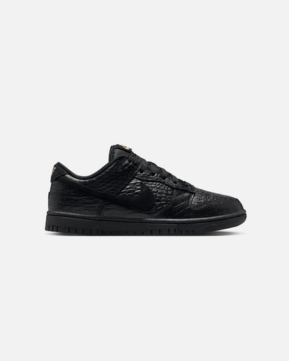 Nike Women's Dunk Low "Croc Skin" Black/Black