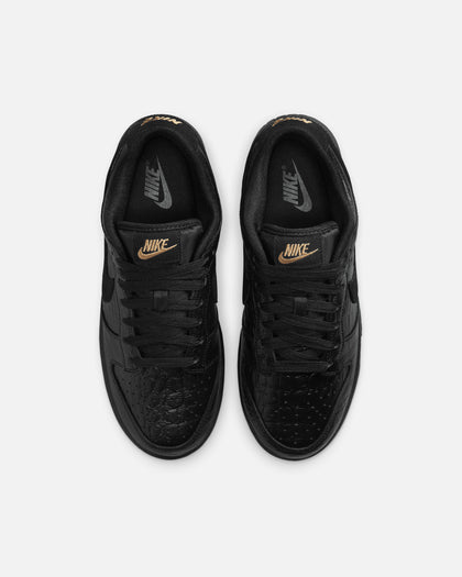 Nike Women's Dunk Low "Croc Skin" Black/Black