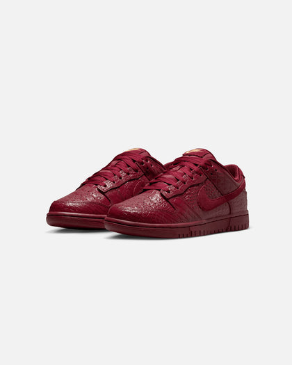 Nike Women's Dunk Low "Croc Skin" Team Red