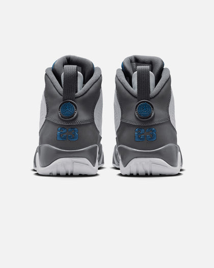 Jordan Kids' Air Jordan 9 Retro "Flint Grey" (GS) White/French Blue-Flint Grey