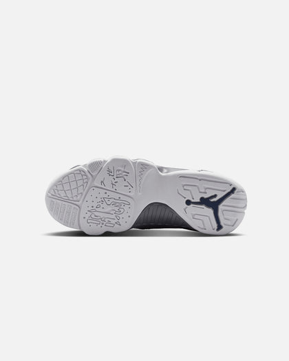 Jordan Kids' Air Jordan 9 Retro "Flint Grey" (GS) White/French Blue-Flint Grey