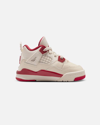 Jordan Kids' Air Jordan 4 Retro "Pale Ivory and Tough Red" (GS) Pale Ivory