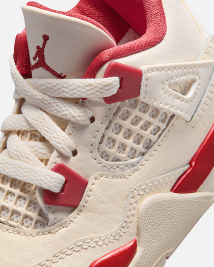 Jordan Kids' Air Jordan 4 Retro "Pale Ivory and Tough Red" (GS) Pale Ivory