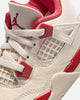 Jordan Kids' Air Jordan 4 Retro "Pale Ivory and Tough Red" (GS) Pale Ivory