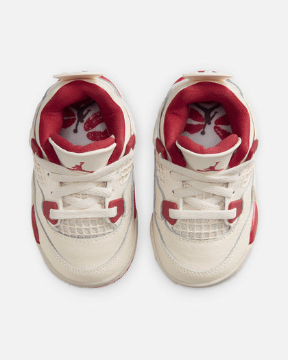 Jordan Kids' Air Jordan 4 Retro "Pale Ivory and Tough Red" (GS) Pale Ivory