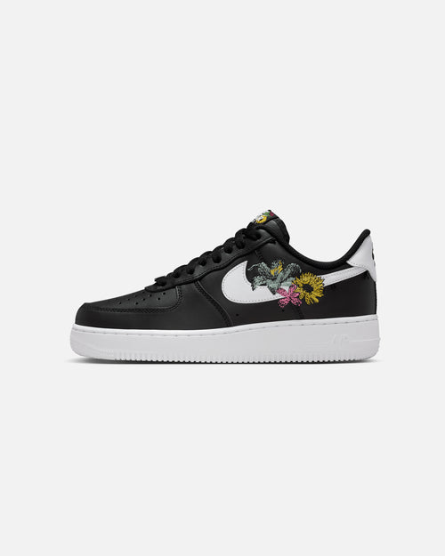 Nike Women's Air Force 1 '07 Premium "Flowers" Black/White
