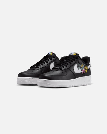 Nike Women's Air Force 1 '07 Premium "Flowers" Black/White