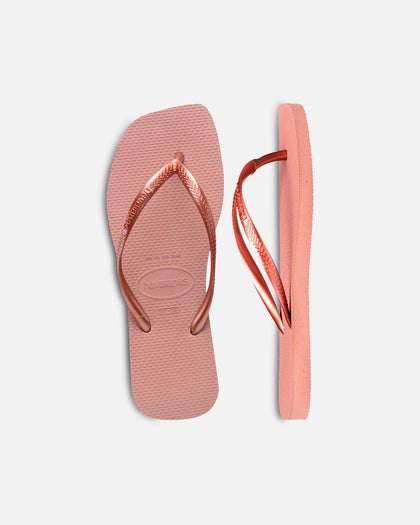 Havaianas Women's Slim Square Thongs Rose