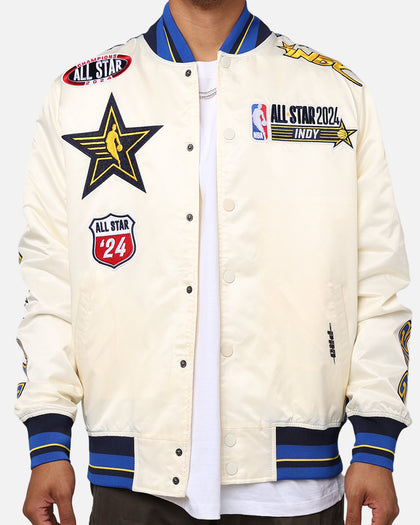 Pro Standard NBA All Star Game 2024 Satin Jacket Eggshell/Midnight Navy