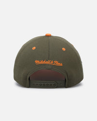 Mitchell & Ness Atlanta Braves 'Harmony Of Hues' Pro Crown Snapback Olive/Orange