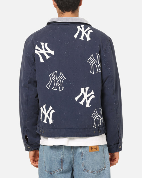 Majestic Athletic New York Yankees Paint Splat Carpenter Jacket Indigo