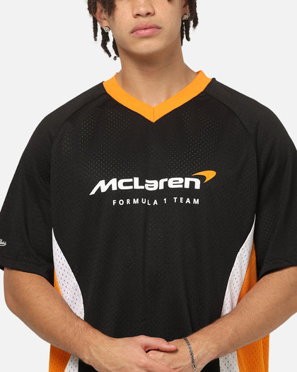 Mitchell & Ness McLaren Lando Norris Black Letter Jersey Black/Papaya