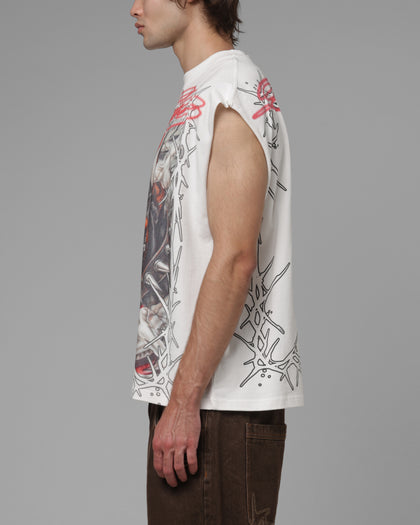 Loiter Dogpound Muscle T-Shirt Off White
