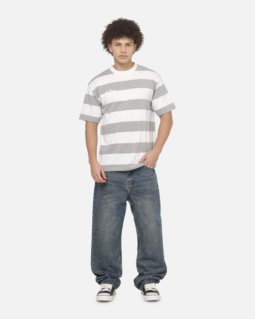 Carre Shoegaze Stripe T-Shirt Grey Marle
