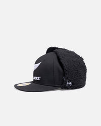 New Era New Zealand All Blacks 59FITY Dog Ear Fitted Black