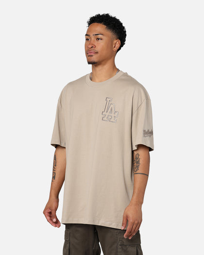 Pro Standard Los Angeles Dodgers Drop Shoulder T-Shirt Taupe