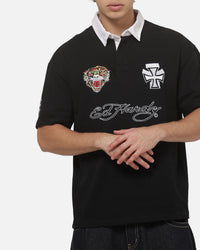 Loiter Hardy League Polo T-Shirt Black