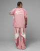 Loiter Hybrid Tek T-Shirt Pink