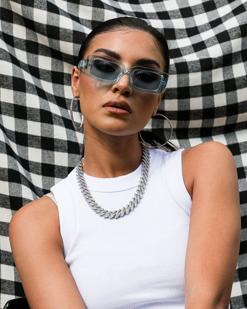 Saint Morta Interlink 20" Necklace Iced White Gold