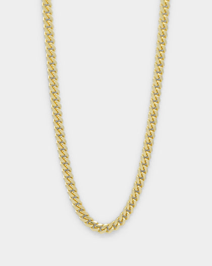 House Of Auric Cuban Link 4mm 18" Chain 18K Gold Vermeil
