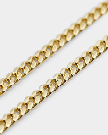 House Of Auric Cuban Link 4mm 18" Chain 18K Gold Vermeil