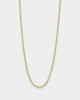 House Of Auric Rope 2mm 18" Chain 18k Gold Vermeil
