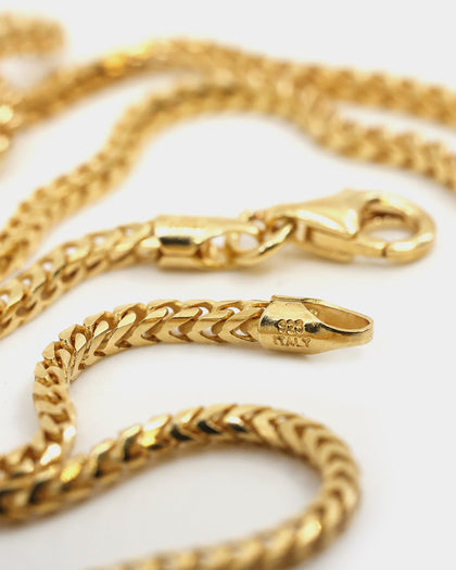 House Of Auric Franco 2.2mm 20" Chain 18k Gold Vermeil