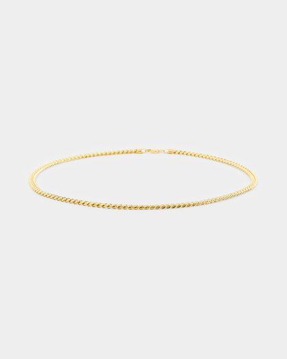 House Of Auric 5mm Cuban Link Chain 18K Gold Vermeil