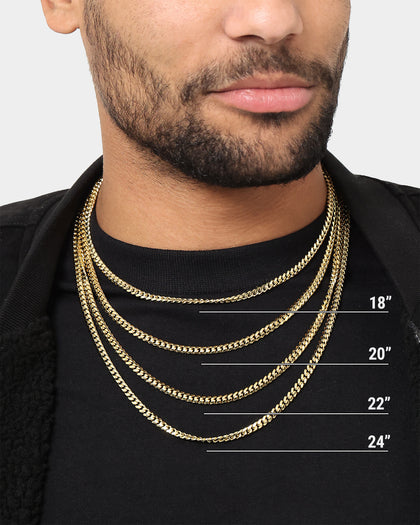 House Of Auric 5mm Cuban Link Chain 18K Gold Vermeil