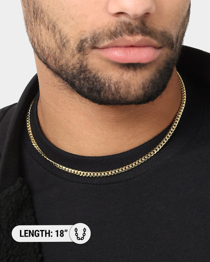 House Of Auric 5mm Cuban Link Chain 18K Gold Vermeil