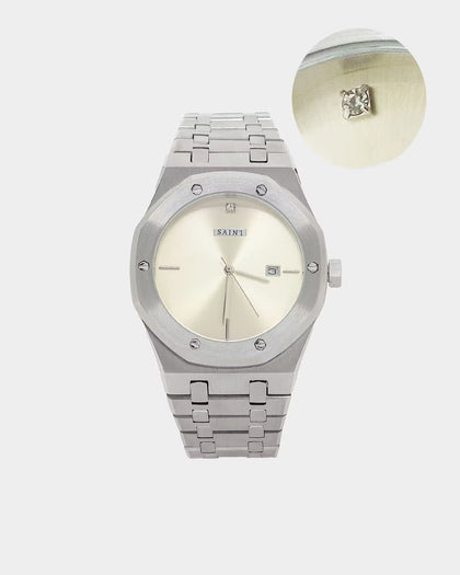 Saint Morta Diamond Medio Watch Silver/Diamond