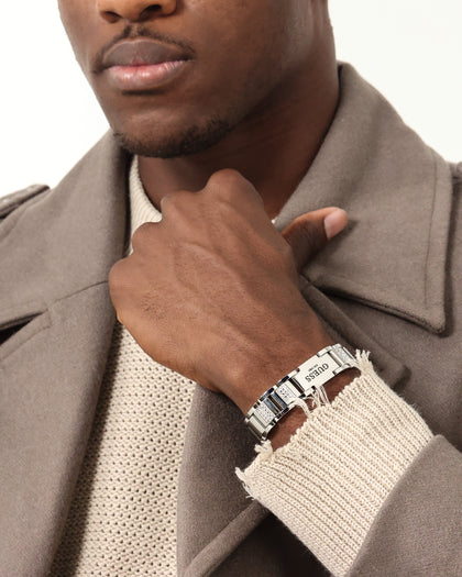 Guess Mainline Frontier 15MM Crystal Bracelet Silver