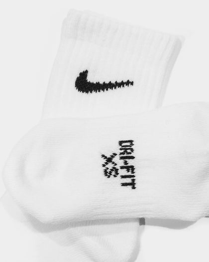 Nike Kids' Cushioned Crew 3 Pack White