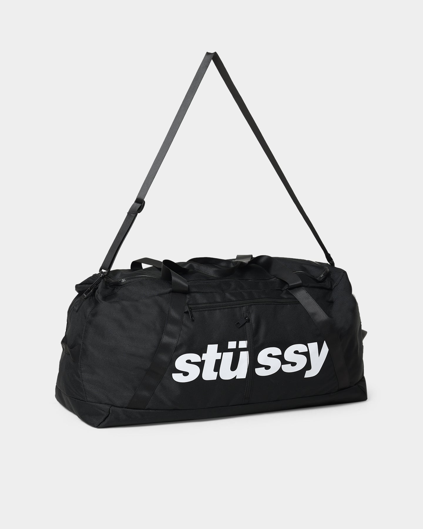Stussy Italic Duffle Bag Black | Culture Kings