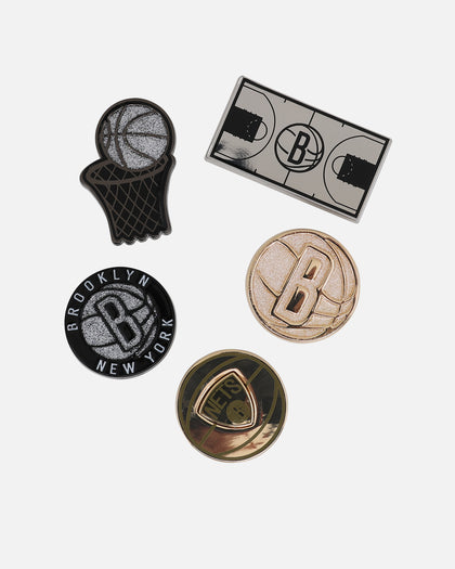 Crocs Brooklyn Nets 5 Pack Jibbitz Charms Multi
