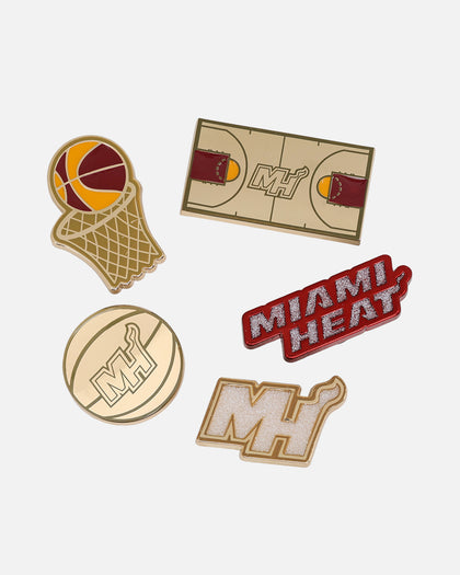 Crocs Miami Heat 5 Pack Jibbitz Charms Multi