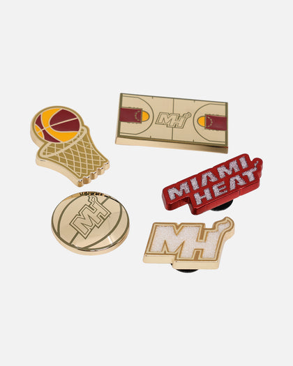 Crocs Miami Heat 5 Pack Jibbitz Charms Multi