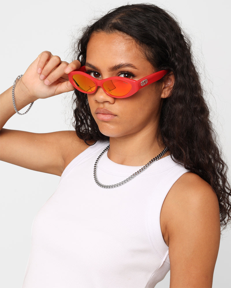 Loiter X Nuqe Ethereal Sunglasses Coral Crush
