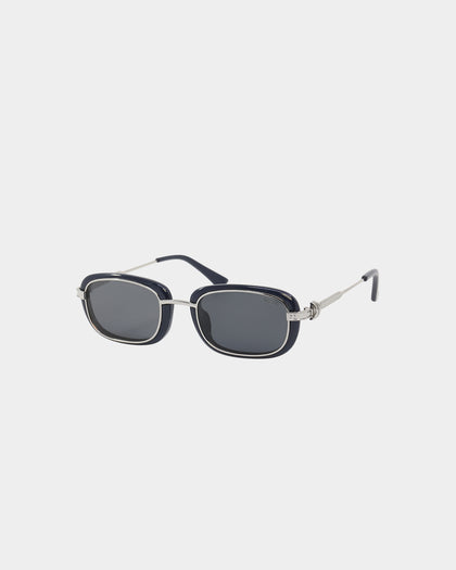 Nuqe Maverick Sunglasses Navy/Silver